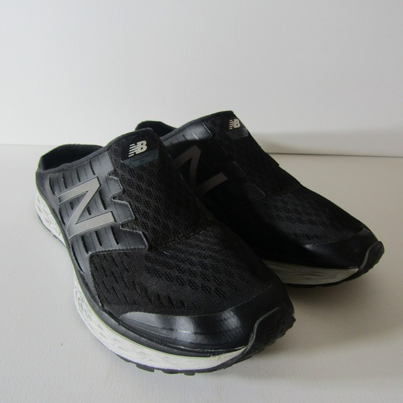 New Balance Shoes Mens 15 Fresh Foam 900v1 Mule Slip On MA900BK Black Silver - Picture 1 of 10